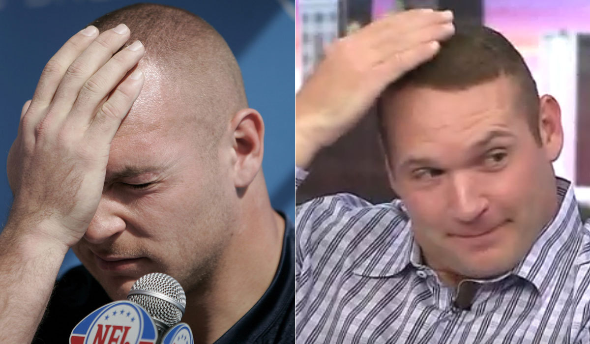 Bears legend Brian Urlacher has hair now, and he looks different