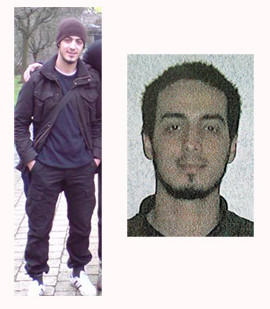 Two pictures of Najim Laachraoui released by Belgian Federal Police. (Belgian Federal Police)