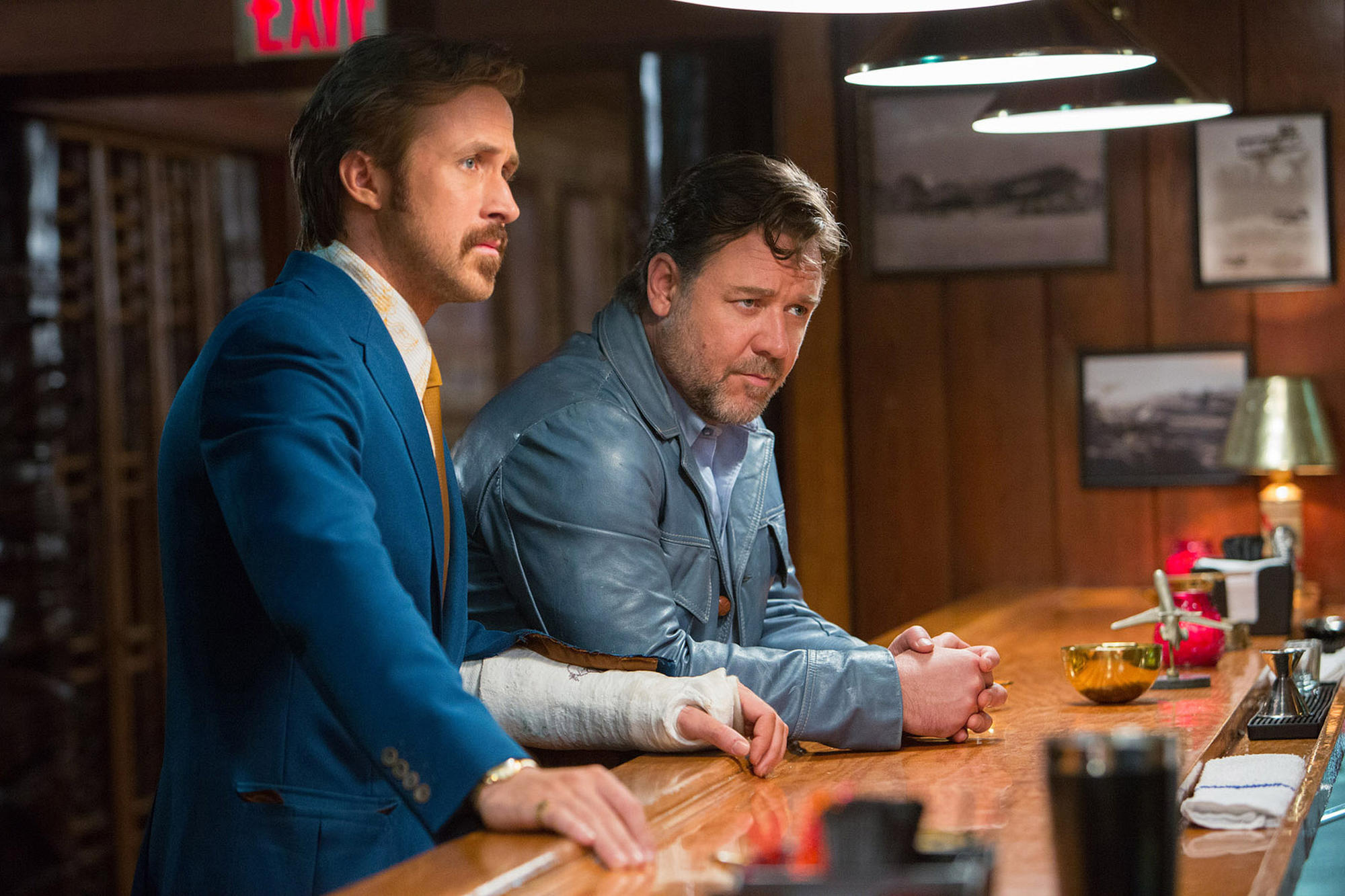 Russell Crowe, left, and Ryan Gosling in 'The Nice Guys.'