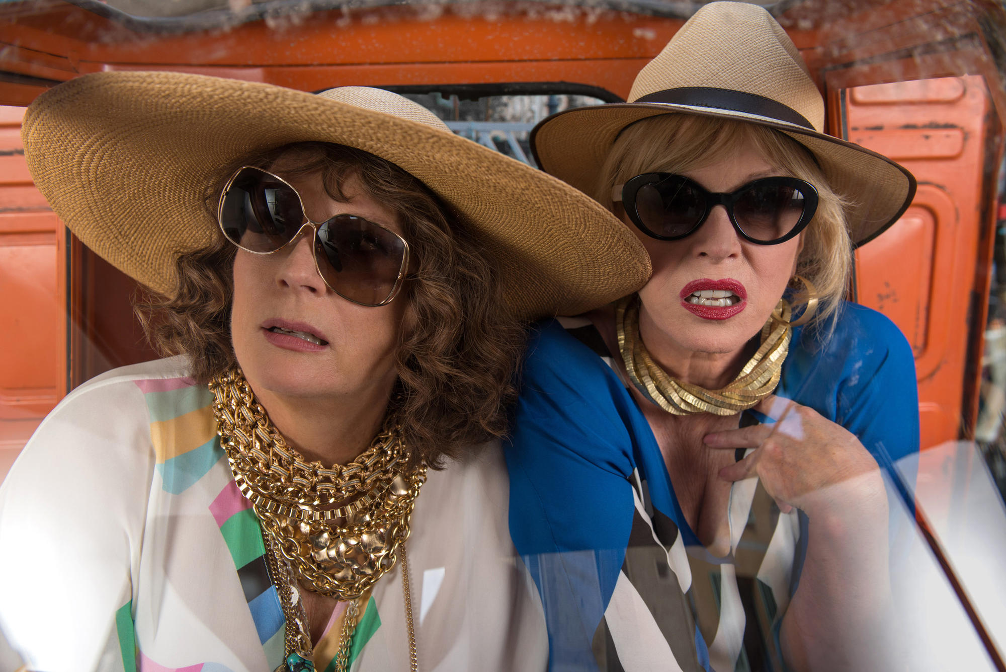 Joanna Lumley, left, as Patsy and Jennifer Saunders as Edina in 'Absolutely Fabulous.'