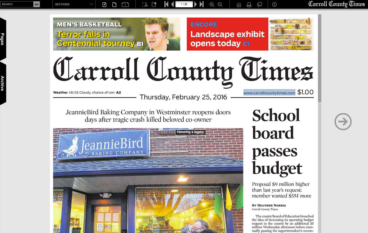 Carroll County Times eNewspaper Carroll County Times