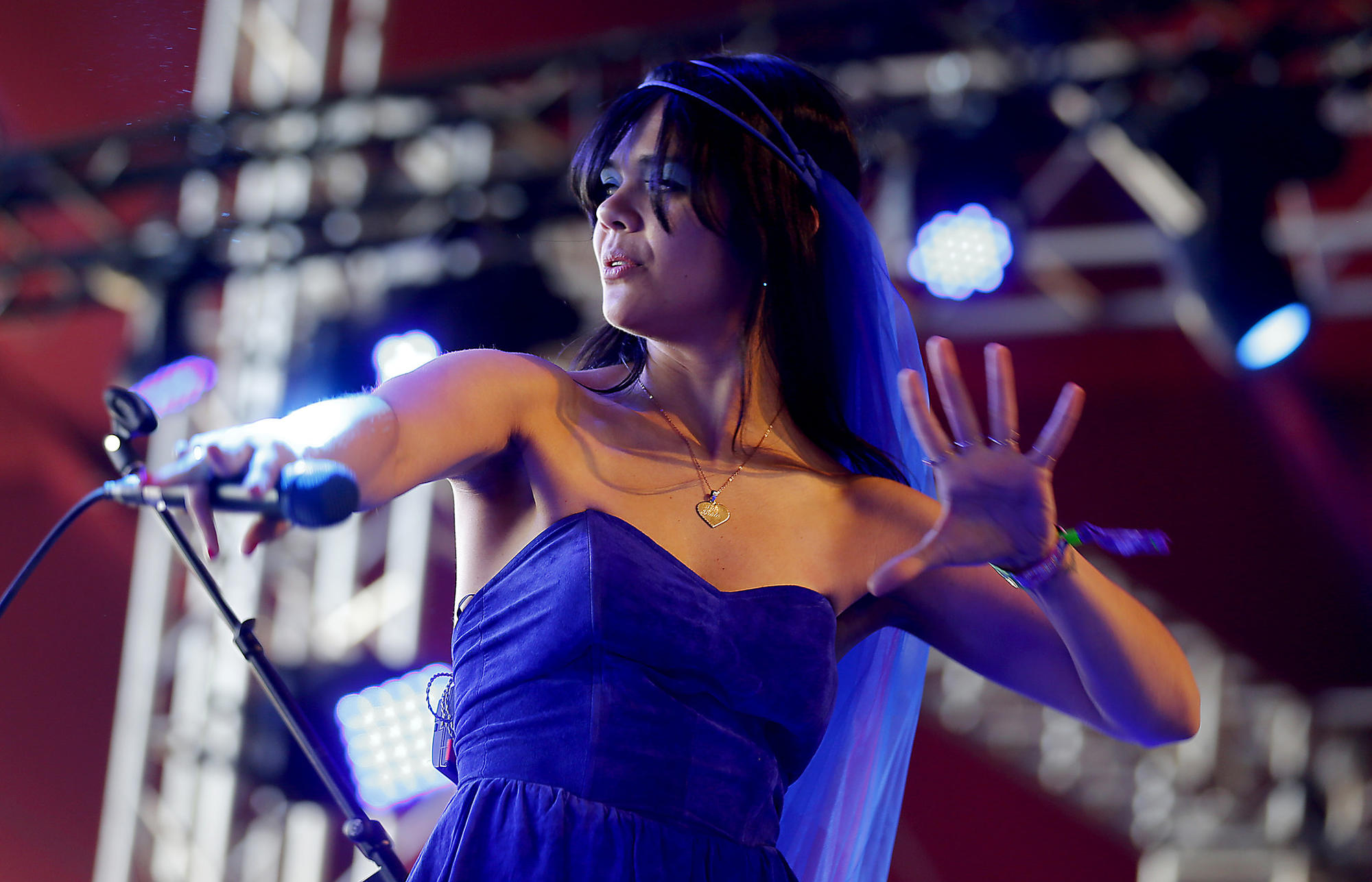 Bat for Lashes performs at the Coachella Music and Arts Festival in on April 16.
