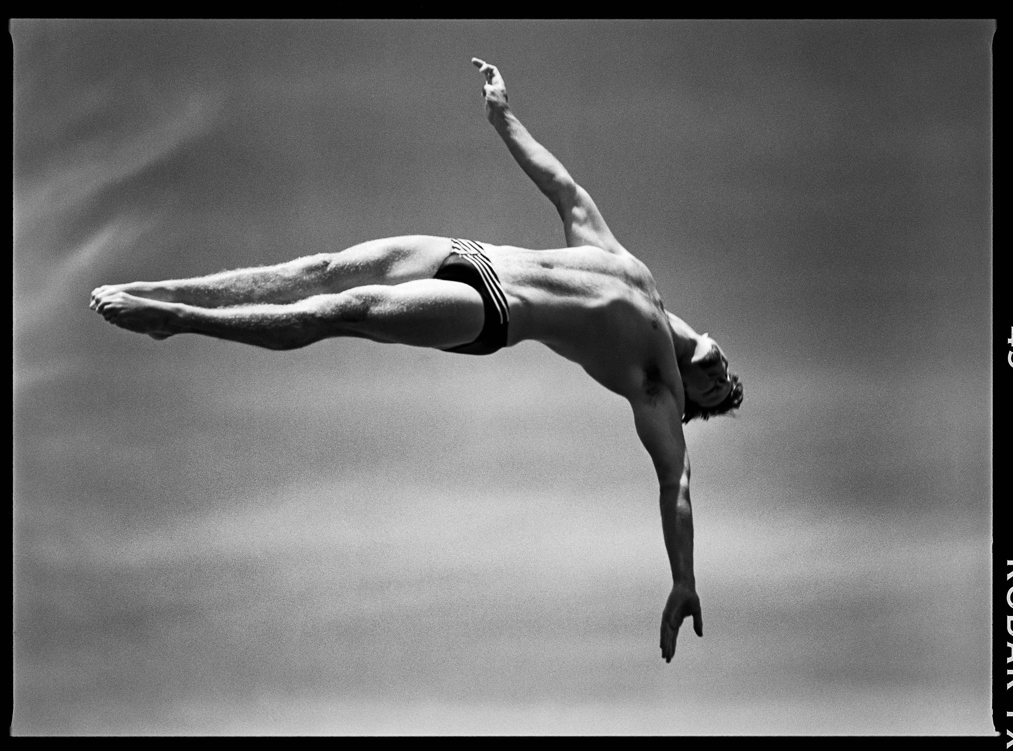 A platform diver at the U.S. Olympics trials in Florida in 1996.