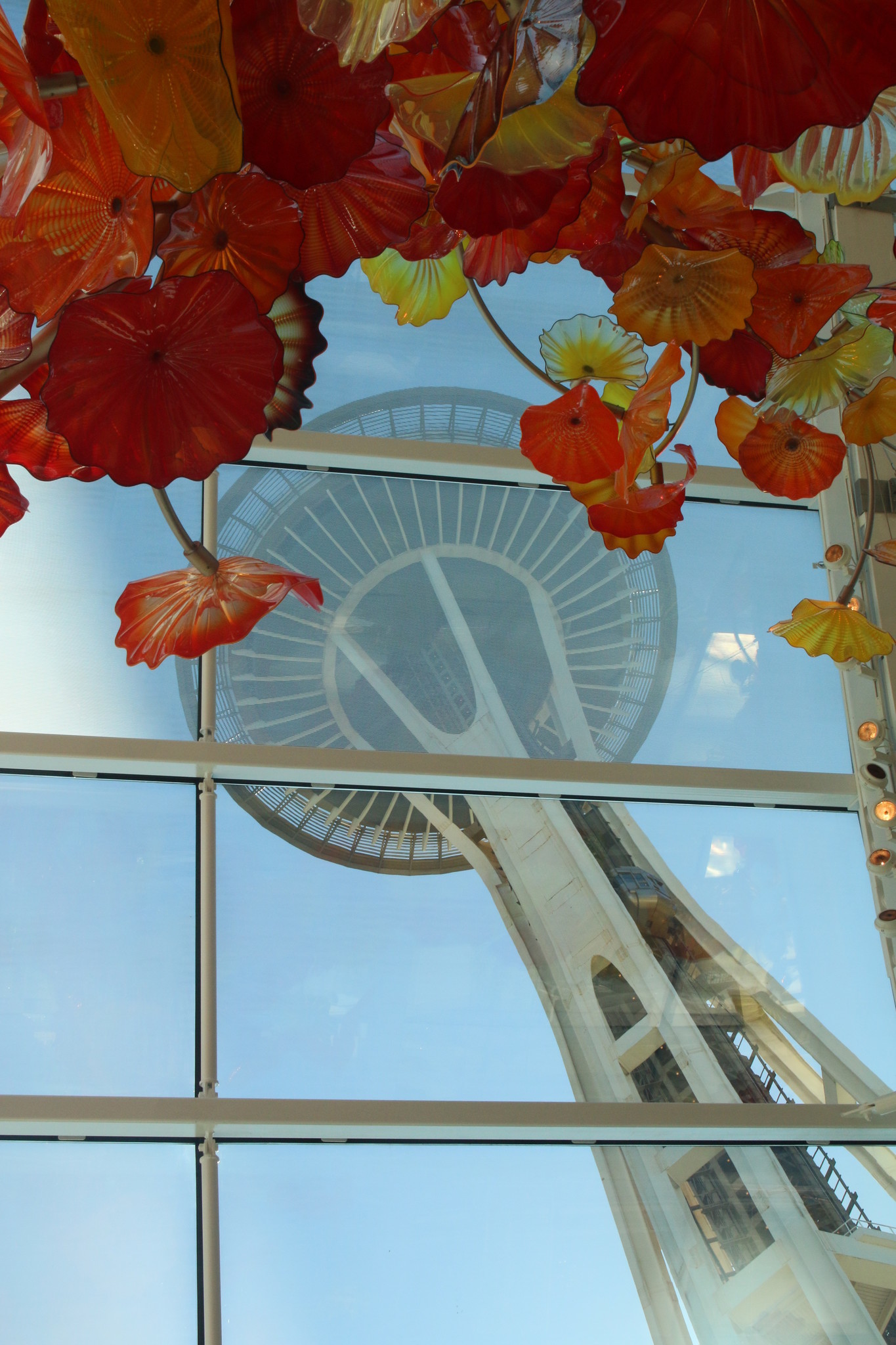 Chihuly Glass House and Gardens near the Space Needle in Seattle.