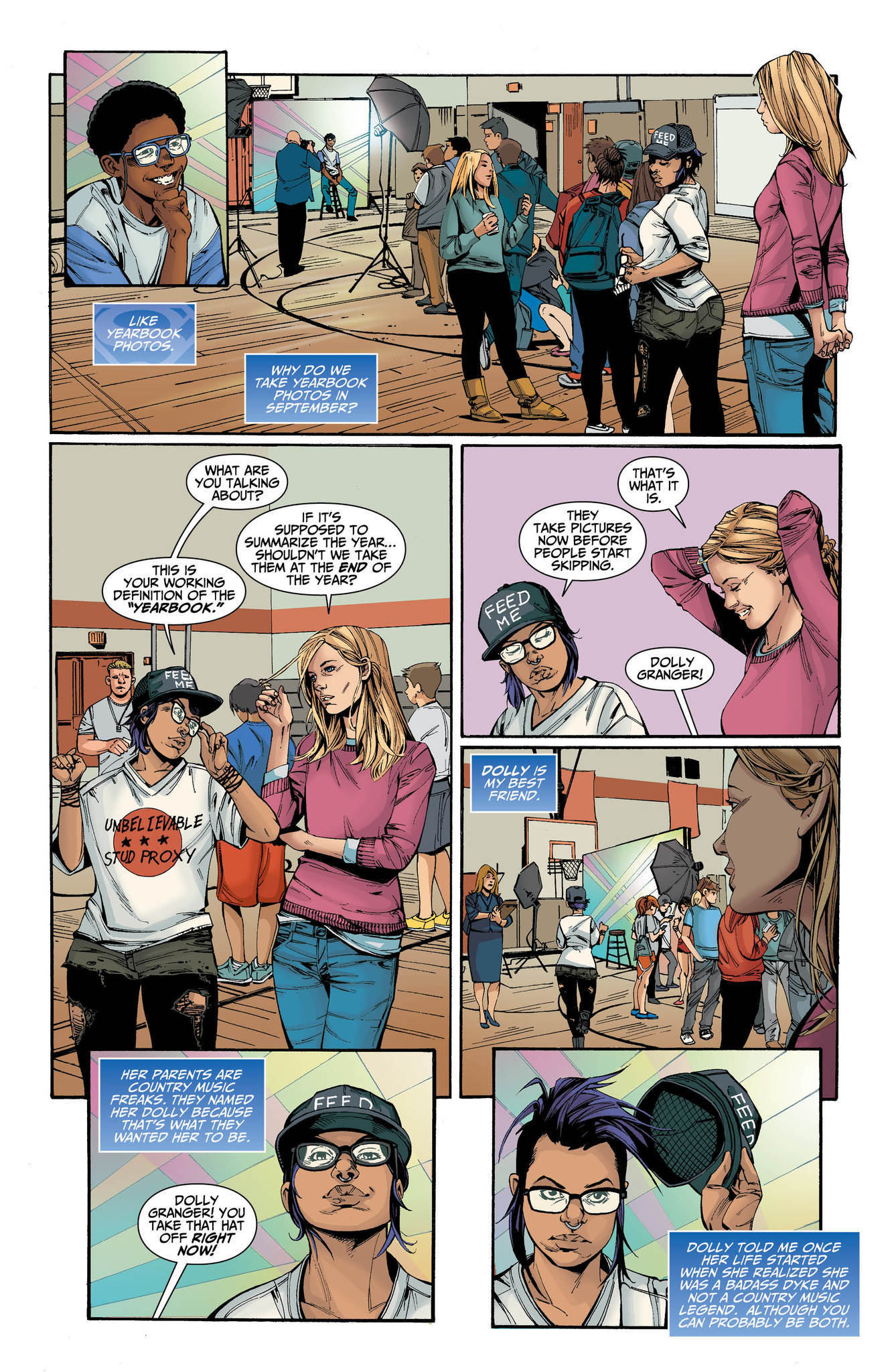 An image from "Supergirl: Being Super" by writer Mariko Tamaki and artist Jolle Jones.