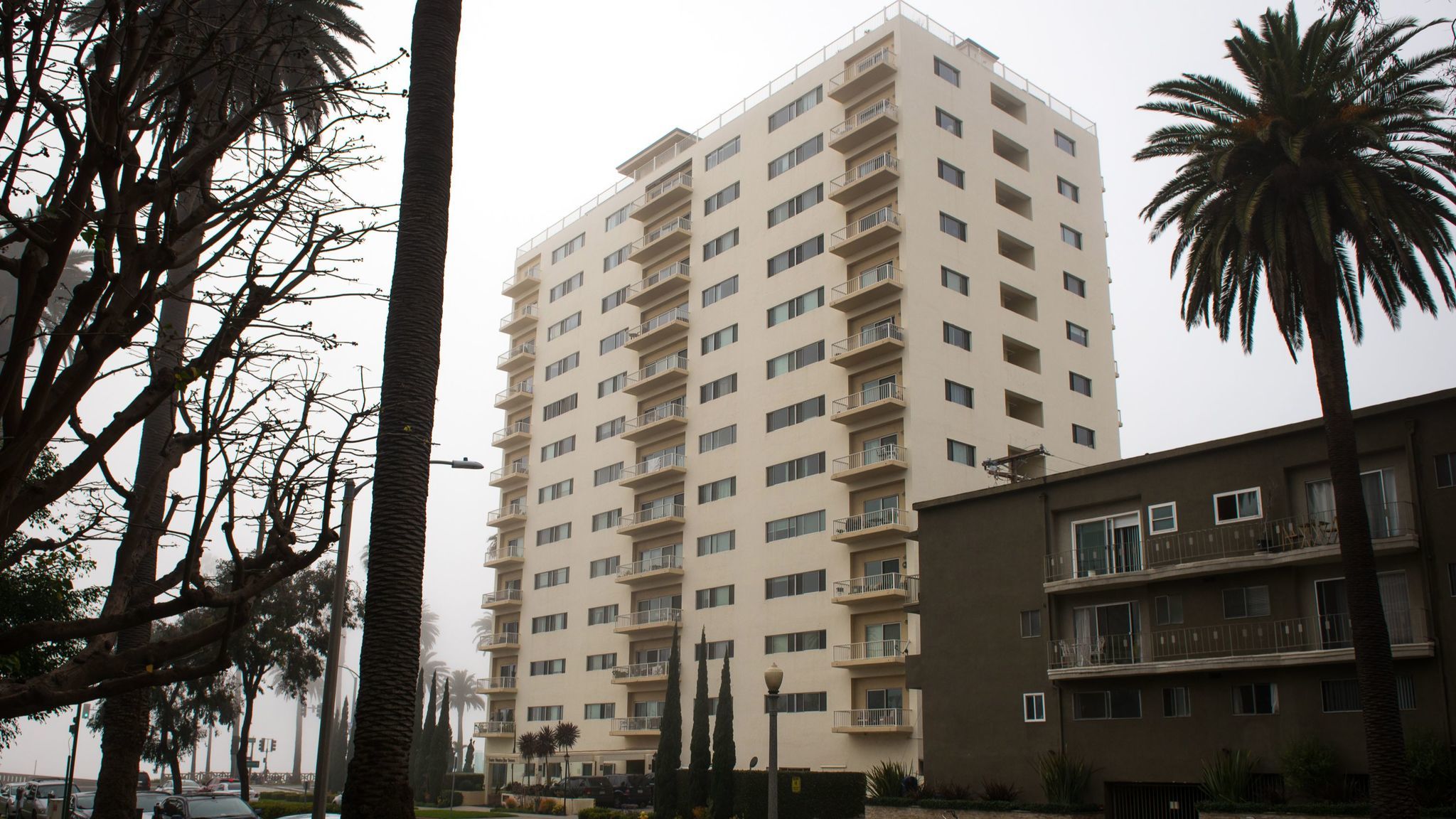A 13-story condominium, listed by the city as a steel moment-frame building, could be required to undergo a seismic evaluation under a proposed law. City records say there are 79 steel moment-frame buildings that could be vulnerable in an earthquake.