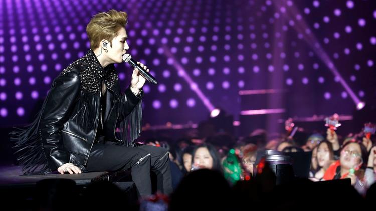Kim Jae-joong of the South Korean K-pop group JYJ performs in Seoul on Jan. 22. South Korean pop culture is one of the country’s most important exports.