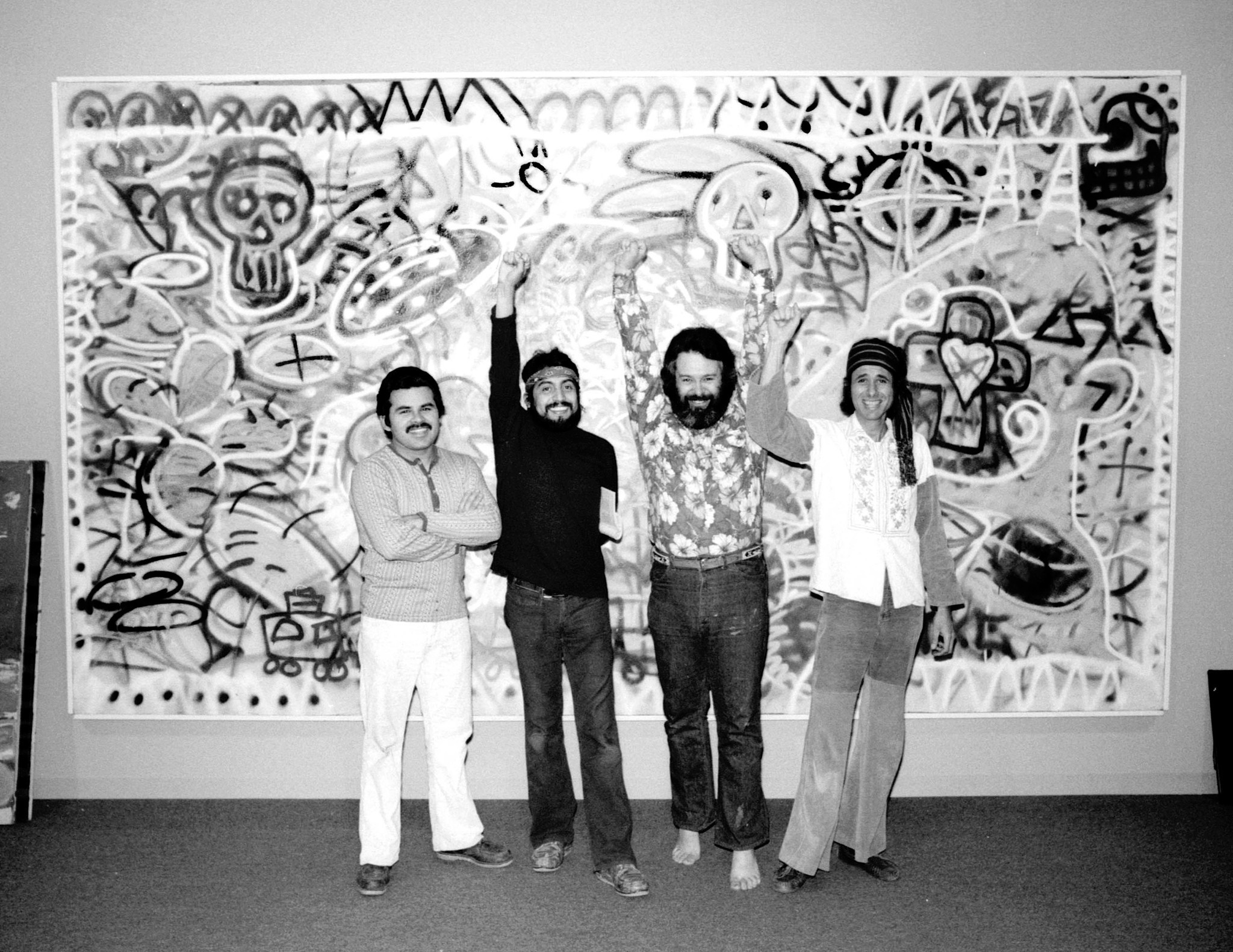 The art collective Los Four. From left: Gilbert Lujan, Carlos Almaraz, Frank Romero and Beto de la Rocha.