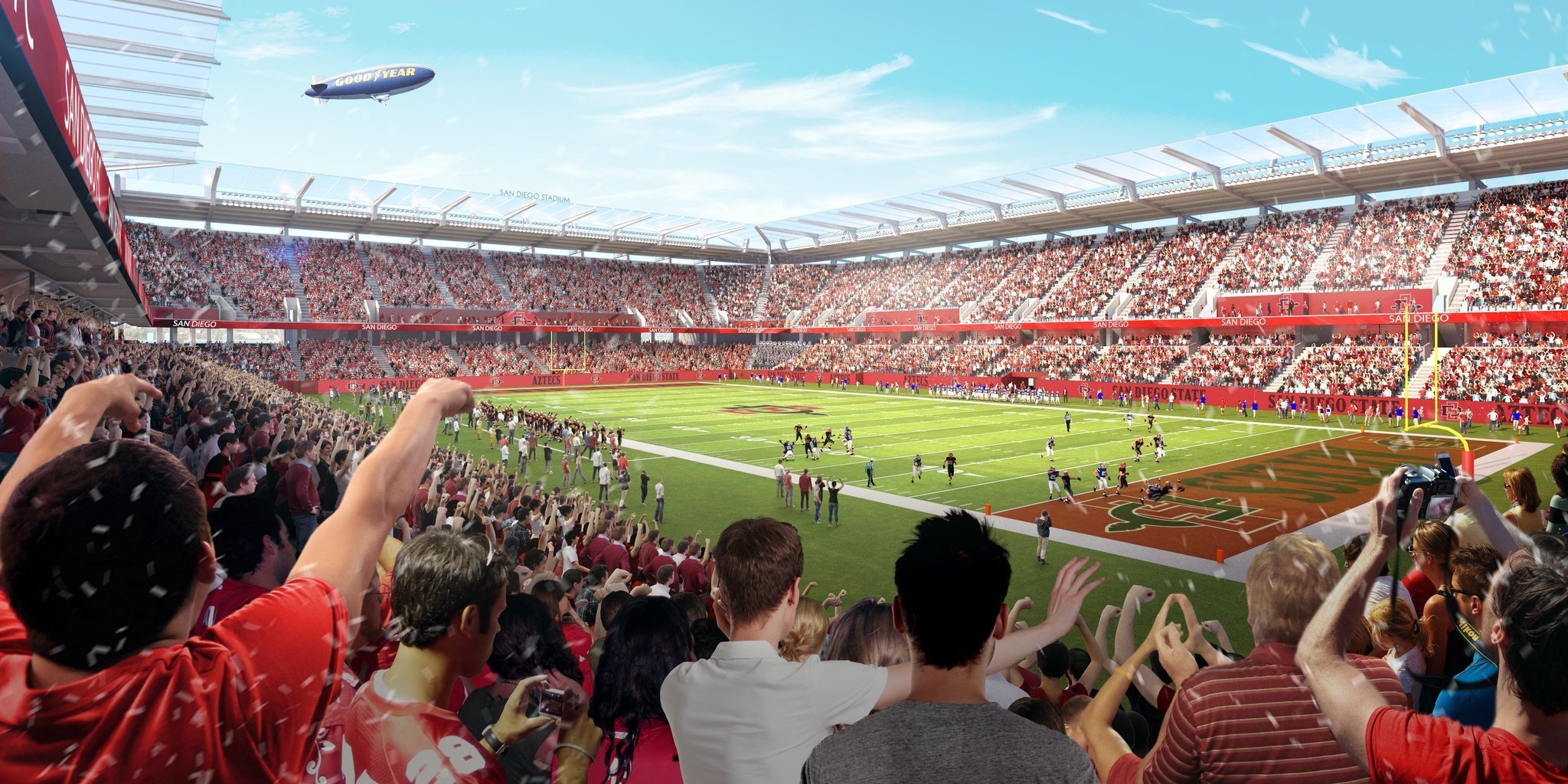 SoccerCity stadium would fit most past SDSU football crowds - The San