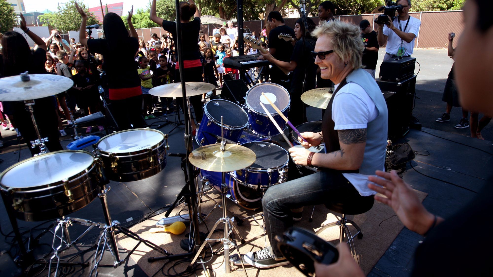 The ranch was originally owned by drummer Matt Sorum, formerly of Guns N' Roses.