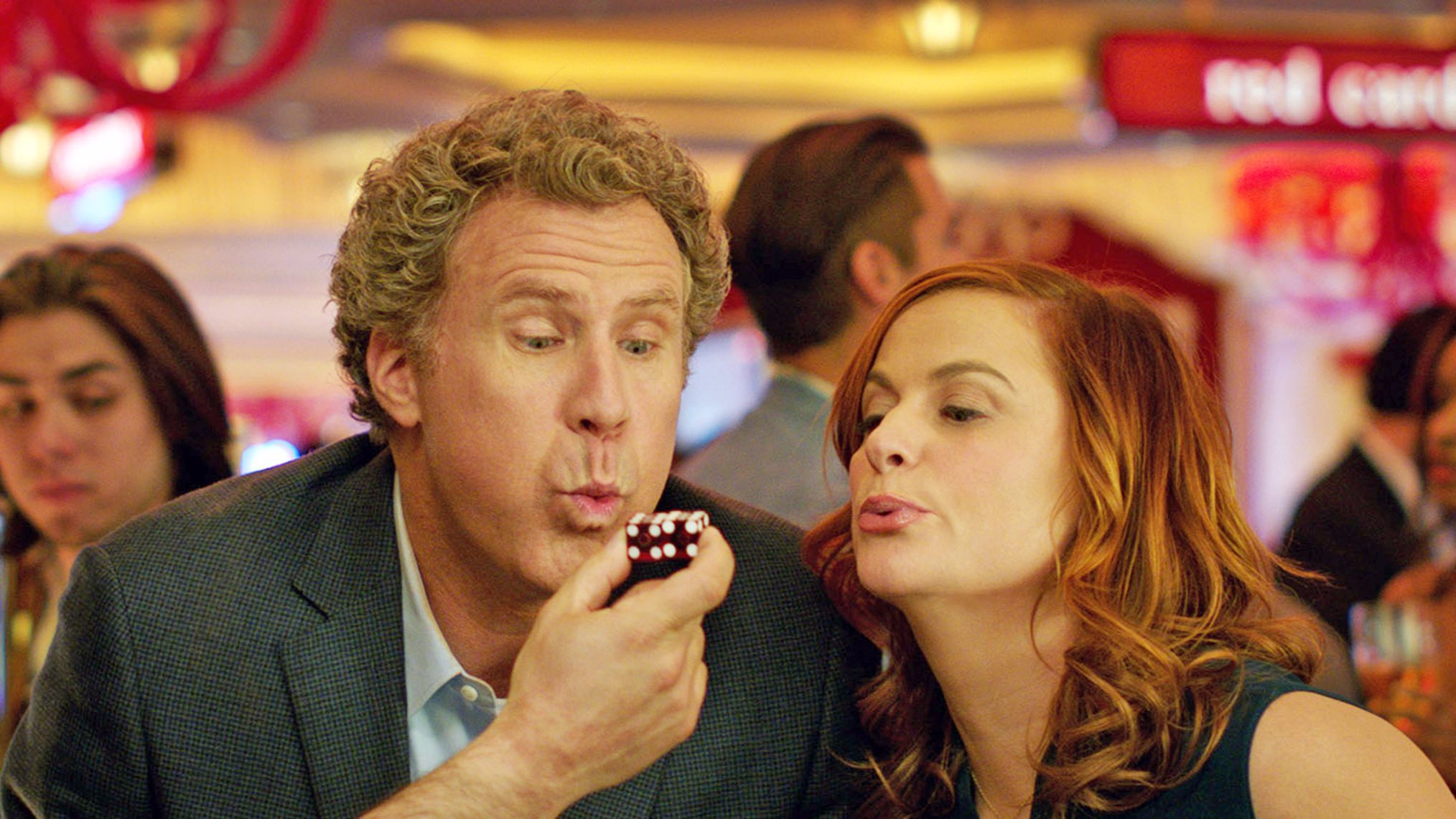Will Ferrell as Scott Johansen and Amy Poehler as Kate Johansen in the New Line Cinema and Village Roadshow Pictures comedy "The House."
