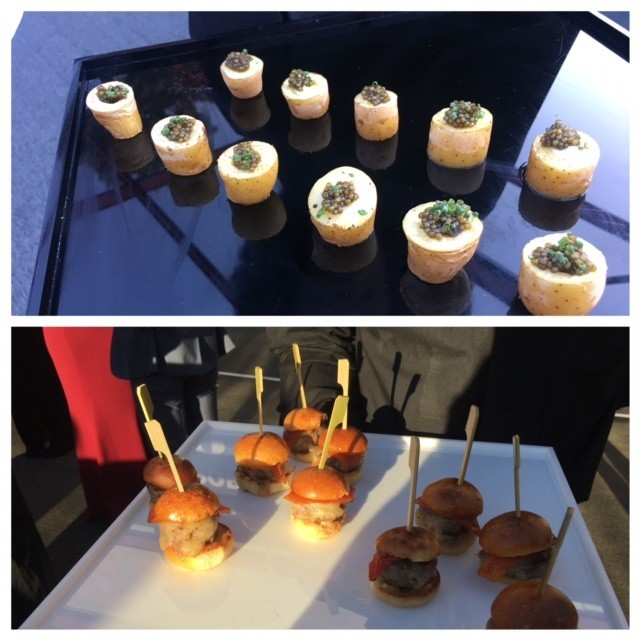 Wolfgang Puck-catered nibbles