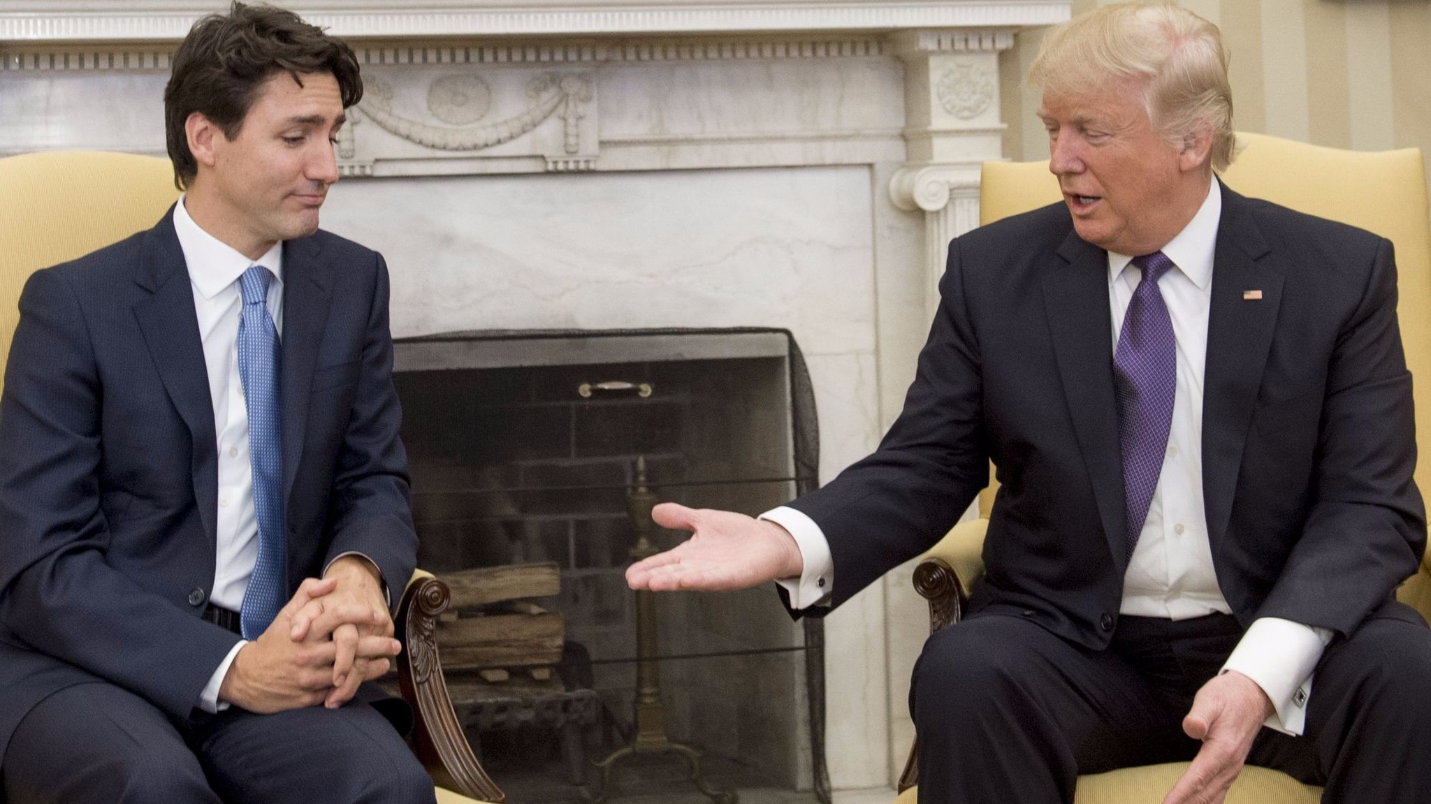 President Trump and Canadian Prime Minister Justin Trudeau