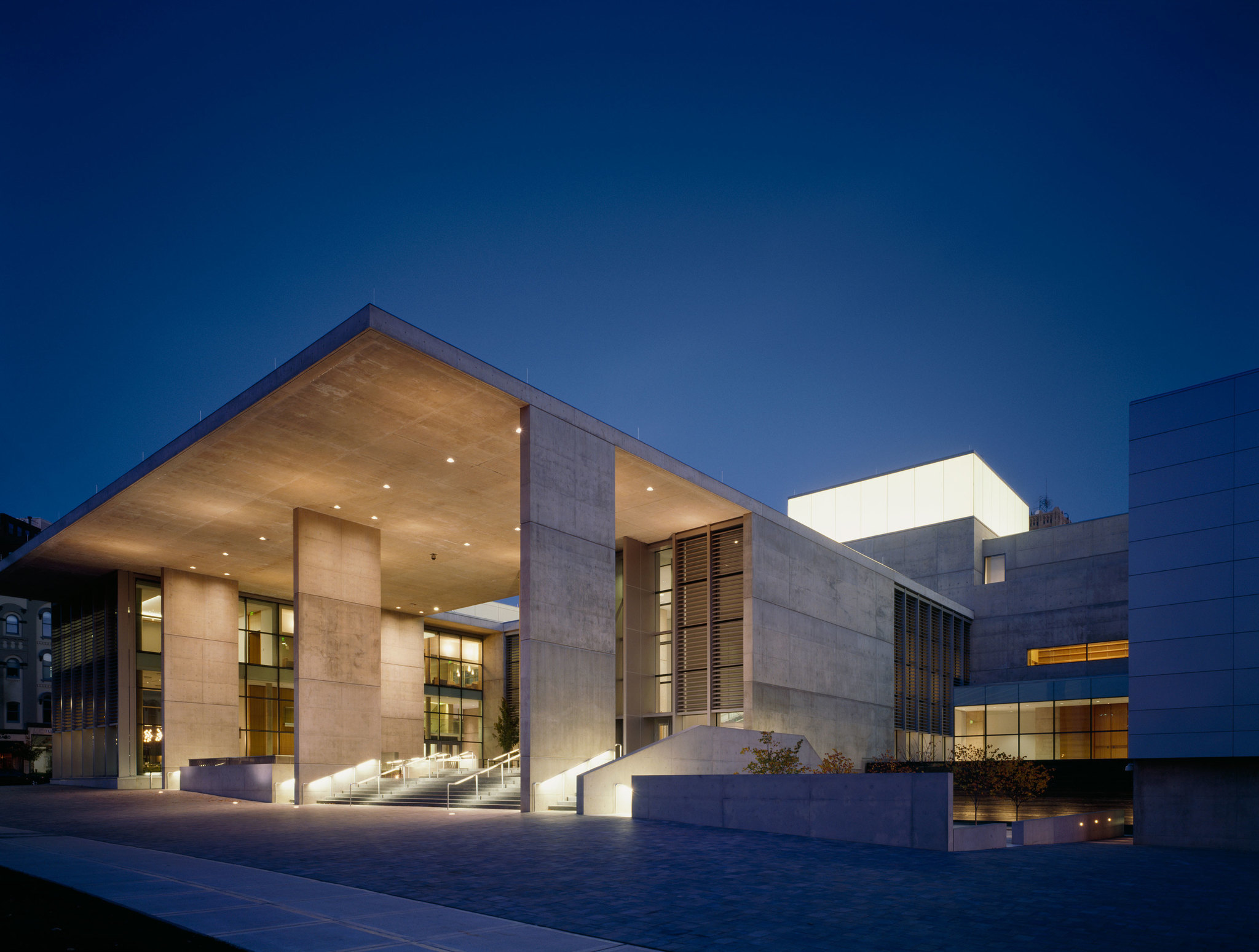The entrance to the Grand Rapids Art Museum in Michigan, opened in 2007.