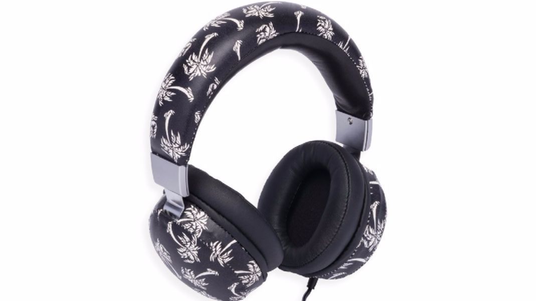 Palm tree leather headphones by Dolce & Gabbana.
