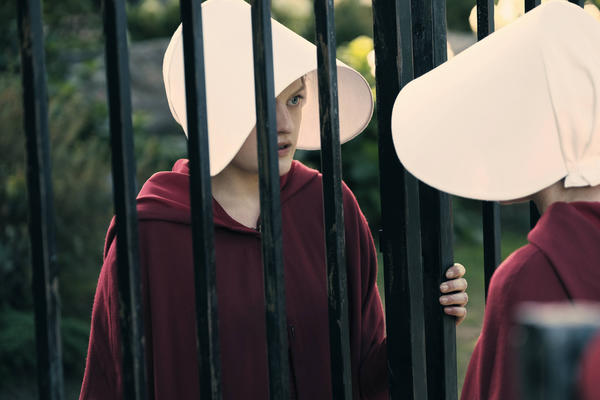 Elisabeth Moss as Offred in Hulu's "The Handmaid's Tale." (George Kraychyk / Hulu)