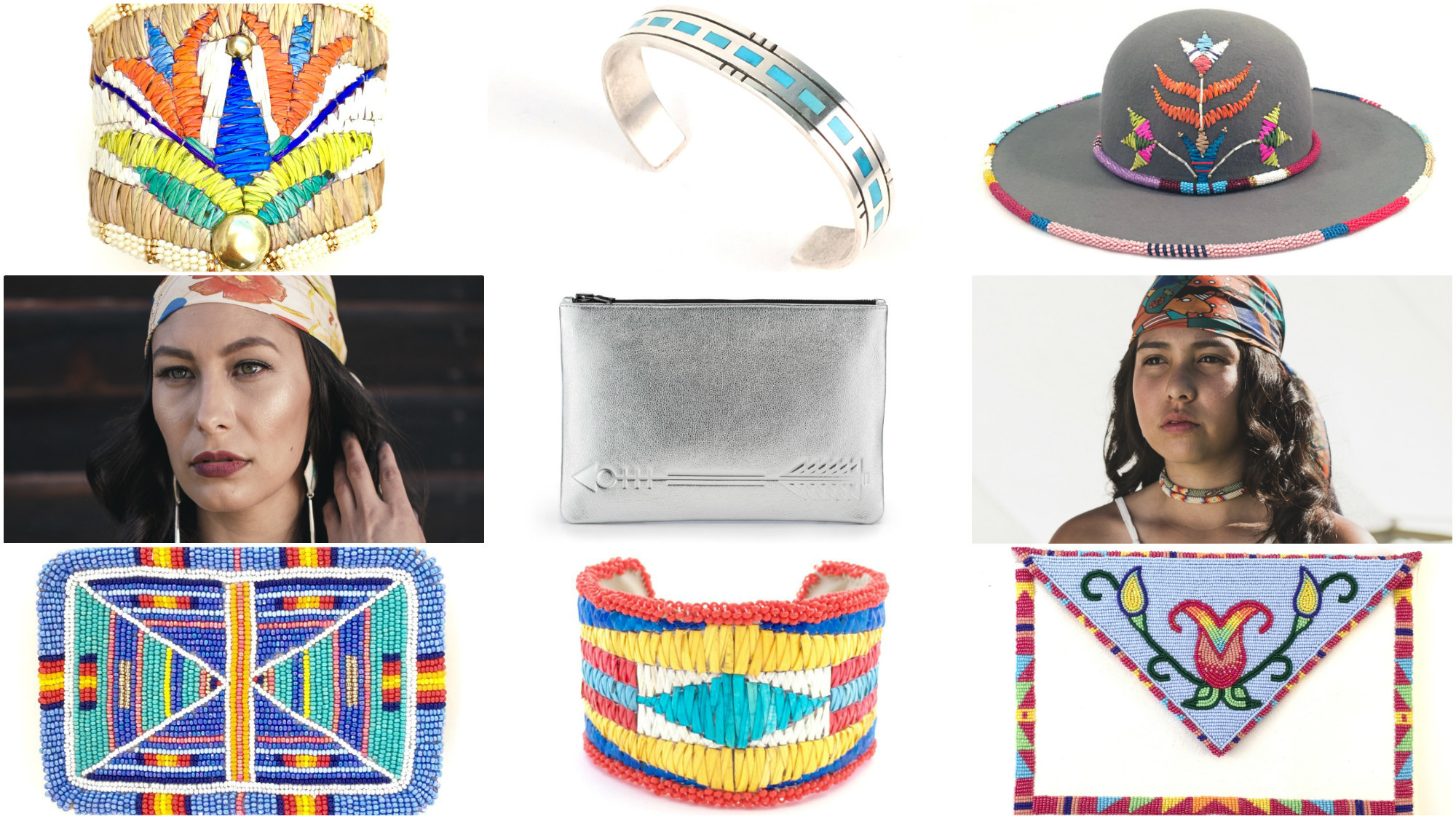 B.Yellowtail Collective pieces are designed by Native American artists across the Great Plains tribal regions.