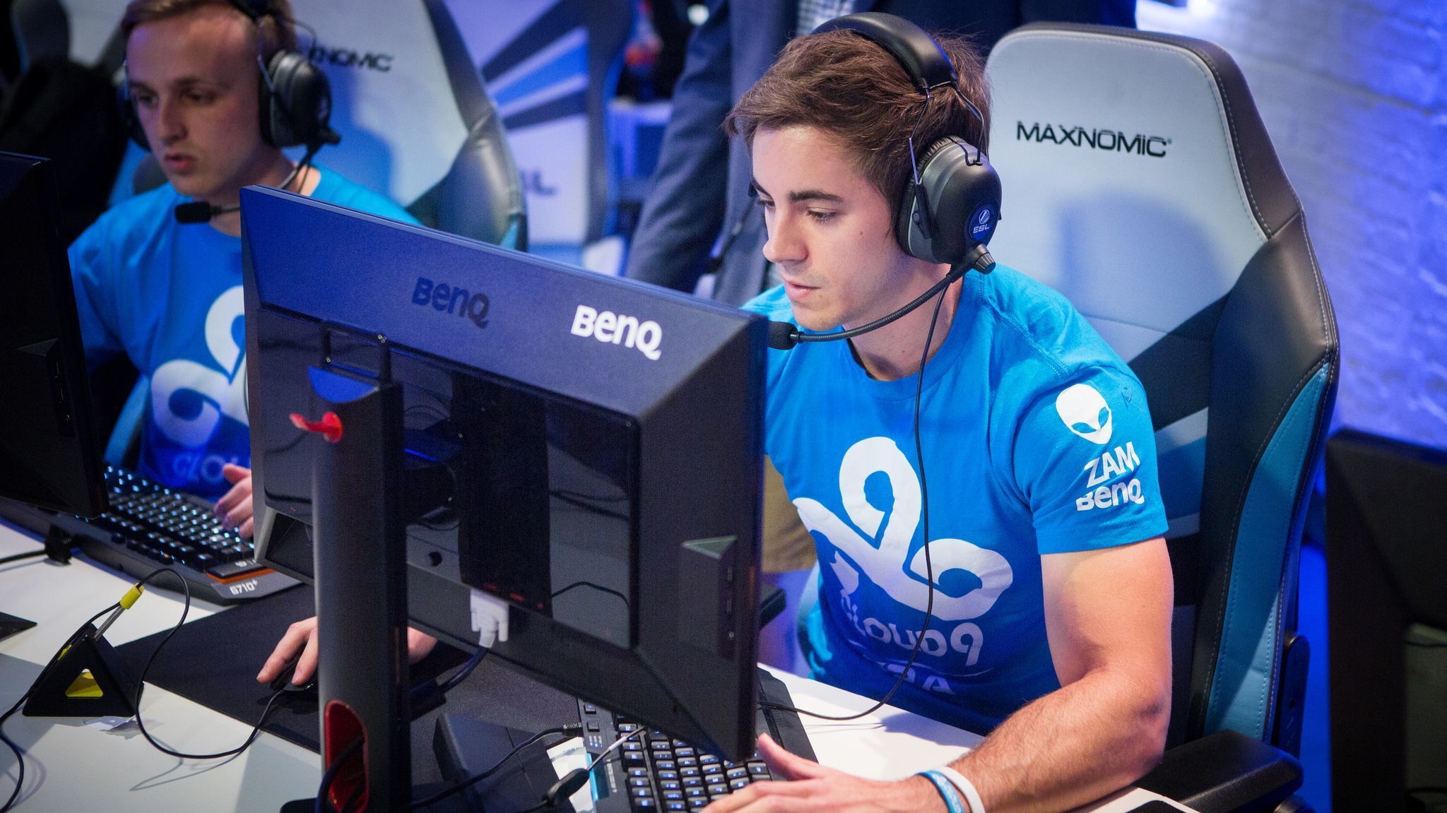 Sean Gares, who competes with teammates in professional tournaments for "Counter-Strike: Global Offensive," is seen during a match in 2015.