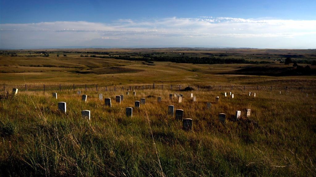 Little Bighorn Battlefield National Monument preserves the site of the June 25-26, 1876, Battle of the Little Bighorn, near Crow Agency, Mont.