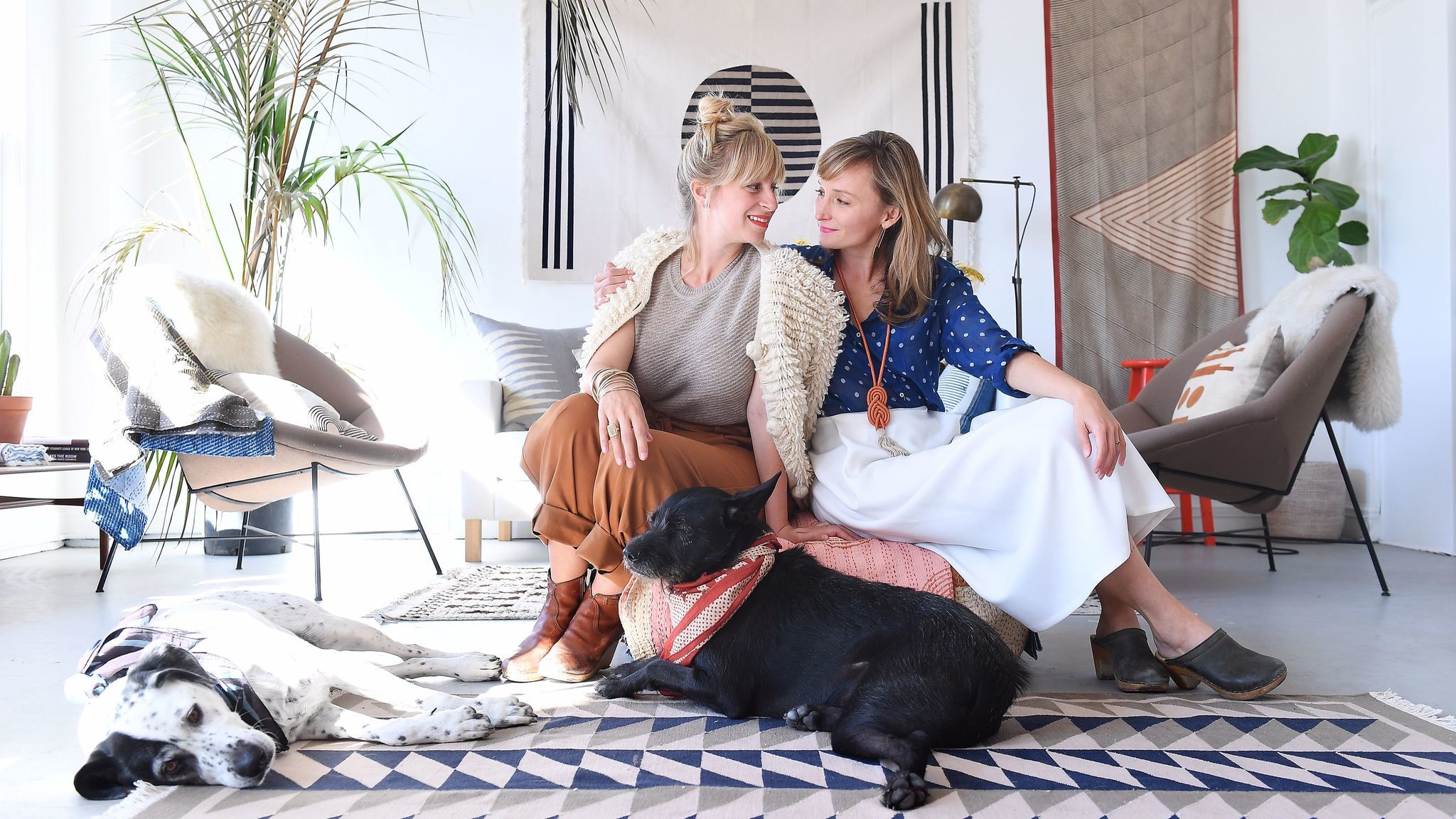 Lily and Hopie Stockman of Block Shop in their downtown Los Angeles studio.