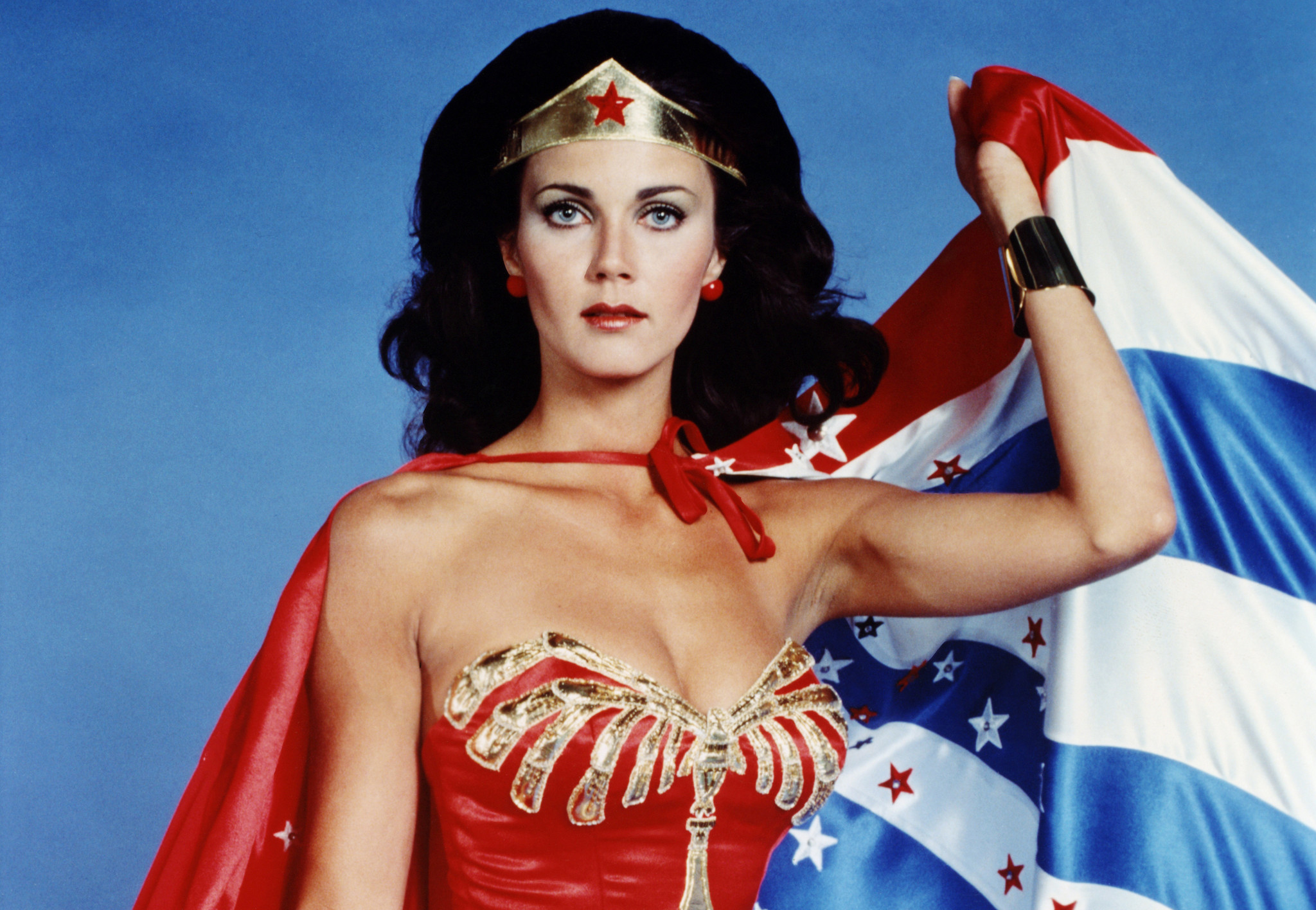 Lynda Carter as Wonder Woman.