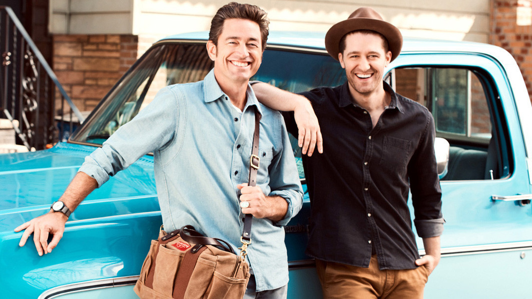 Zach McDuffie, left, and singer and "Glee" alum Matthew Morrison started Sherpapa Supply Co.