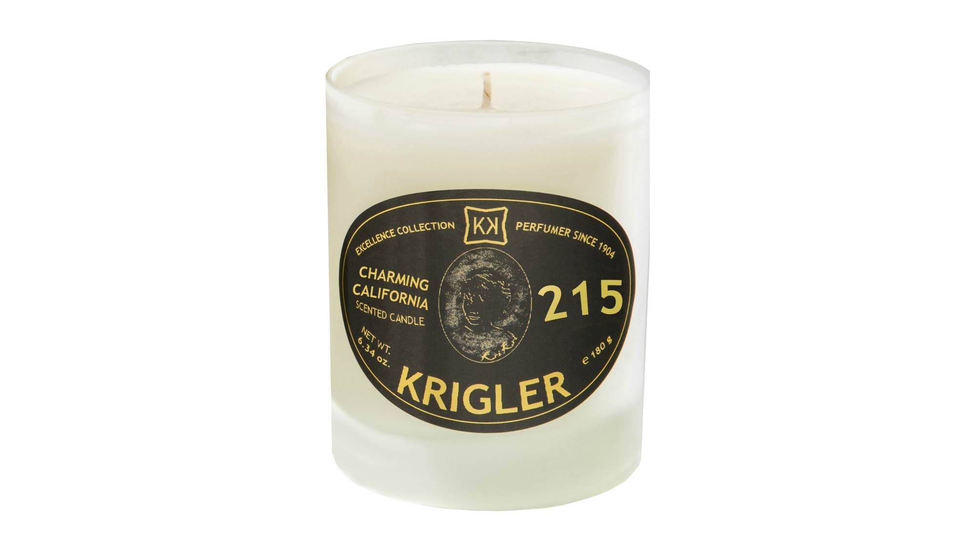 Krigler's new Charming California 215 candle has a scent inspired by blooming Jacaranda trees, $105.