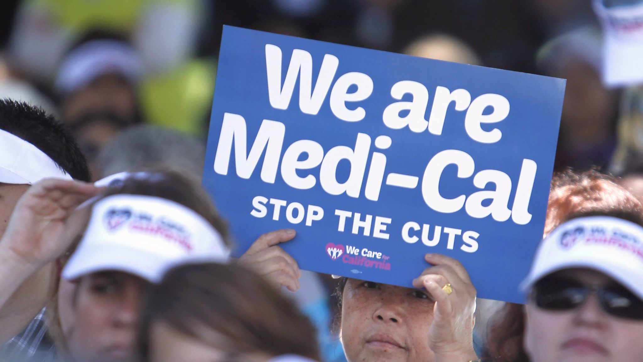 Demonstrators rally against cuts in the amount the state pays for Medi-Cal provider payments in Sacramento in 2013.