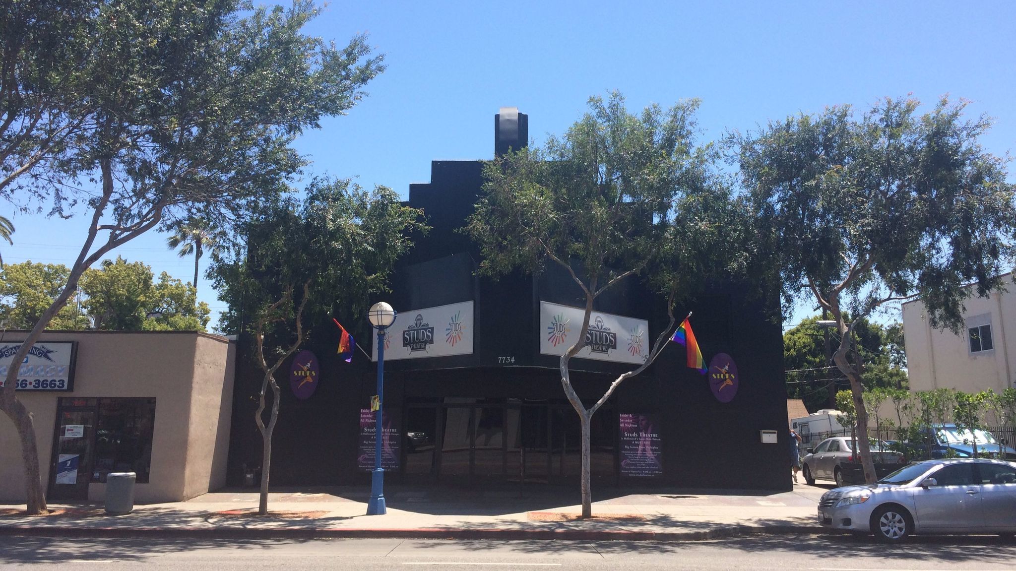 The Studs adult theater in West Hollywood is housed in a building that was built in 1940 and once housed one of the legendary Pussycat adult cinemas in the '70s.