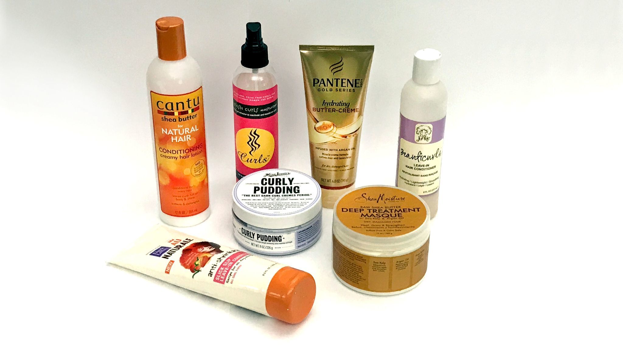 Natural hair has hit the mainstream and companies are eager to cash in. Pictured is a sampling of natural hair products including Cantu, Curls, Miss Jessie's, Au Naturale and  SheaMoisture.