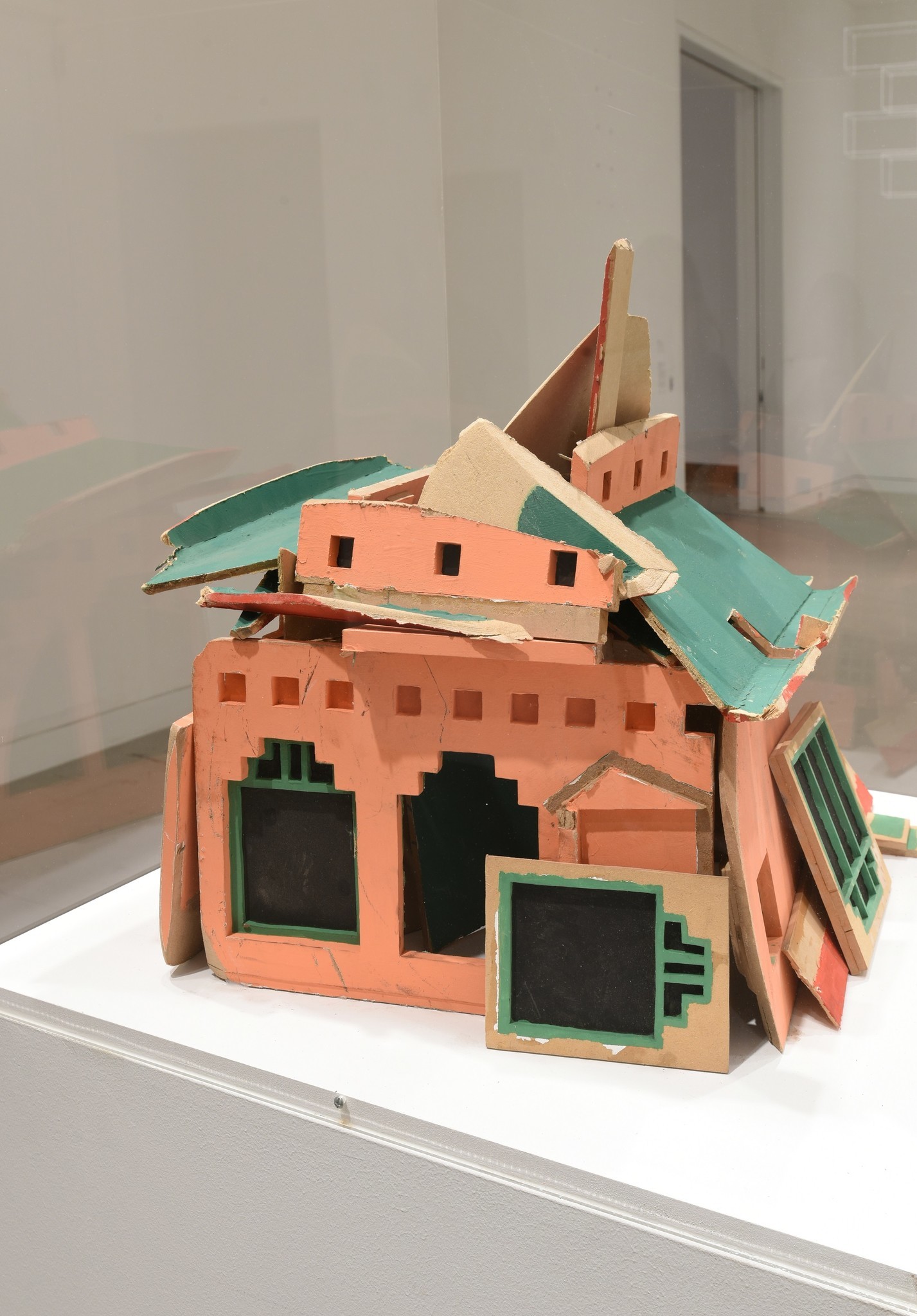 Pilar Quinteros, "China House Great Journey (detail)," 2017, painted wood model