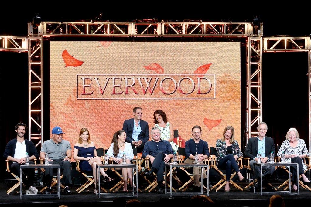 The cast of "Everwood" reunites at TCA on Aug. 2. (Frederick M. Brown / Getty Images)