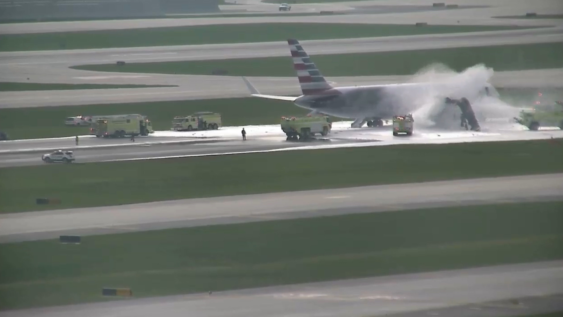 Newly released video shows plane's engine exploding on O'Hare runway