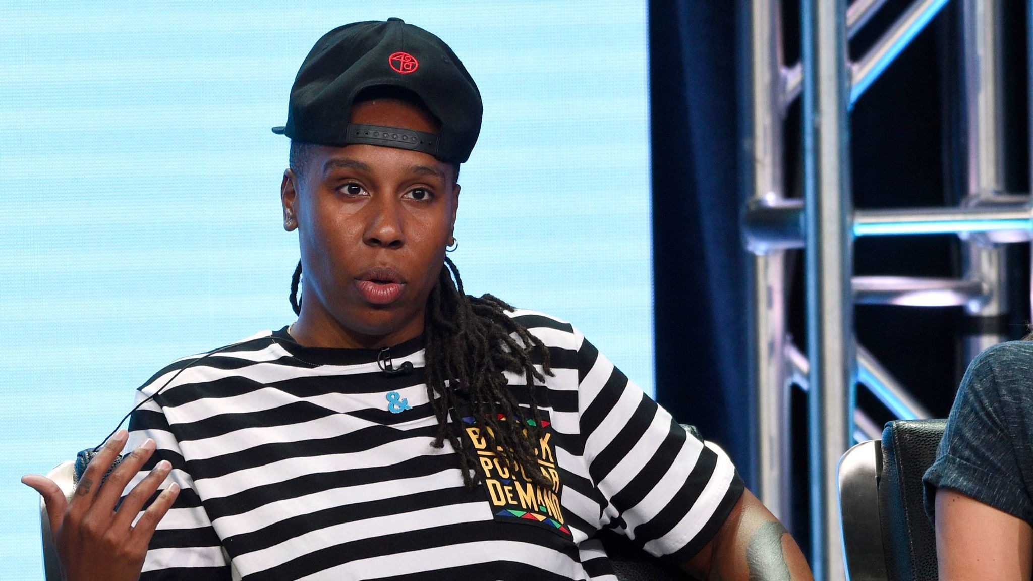 Lena Waithe participates in the "Lesbian, Gay, and Bisexual Trends on TV Today" panel at the Television Critics Assn. Summer Press Tour. (Chris Pizzello/Invision/AP)