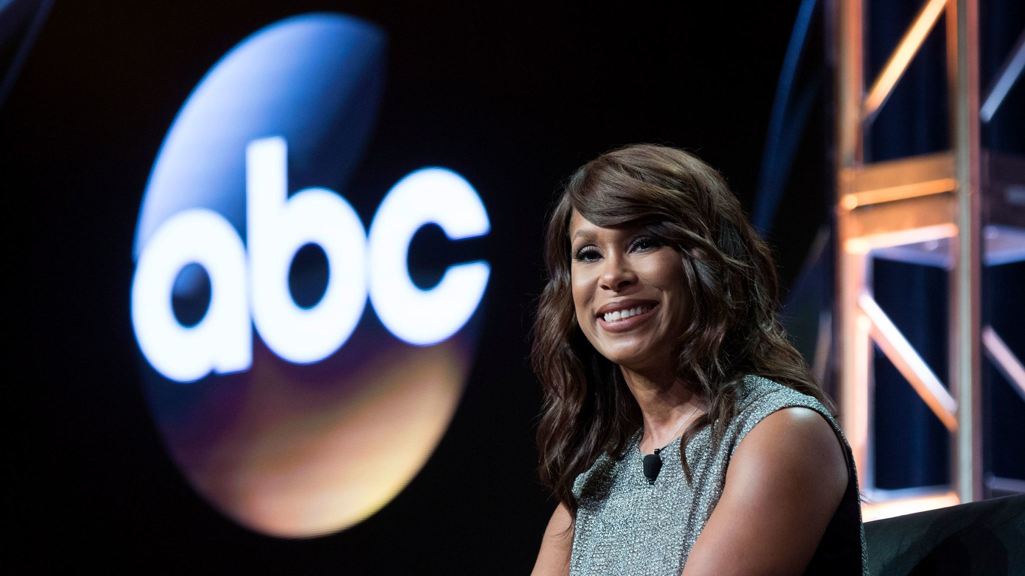 ABC entertainment President Channing Dungey fields questions during the Television Critics Assn. press tour at the Beverly Hilton in Beverly Hills. (Image Group LA / ABC)