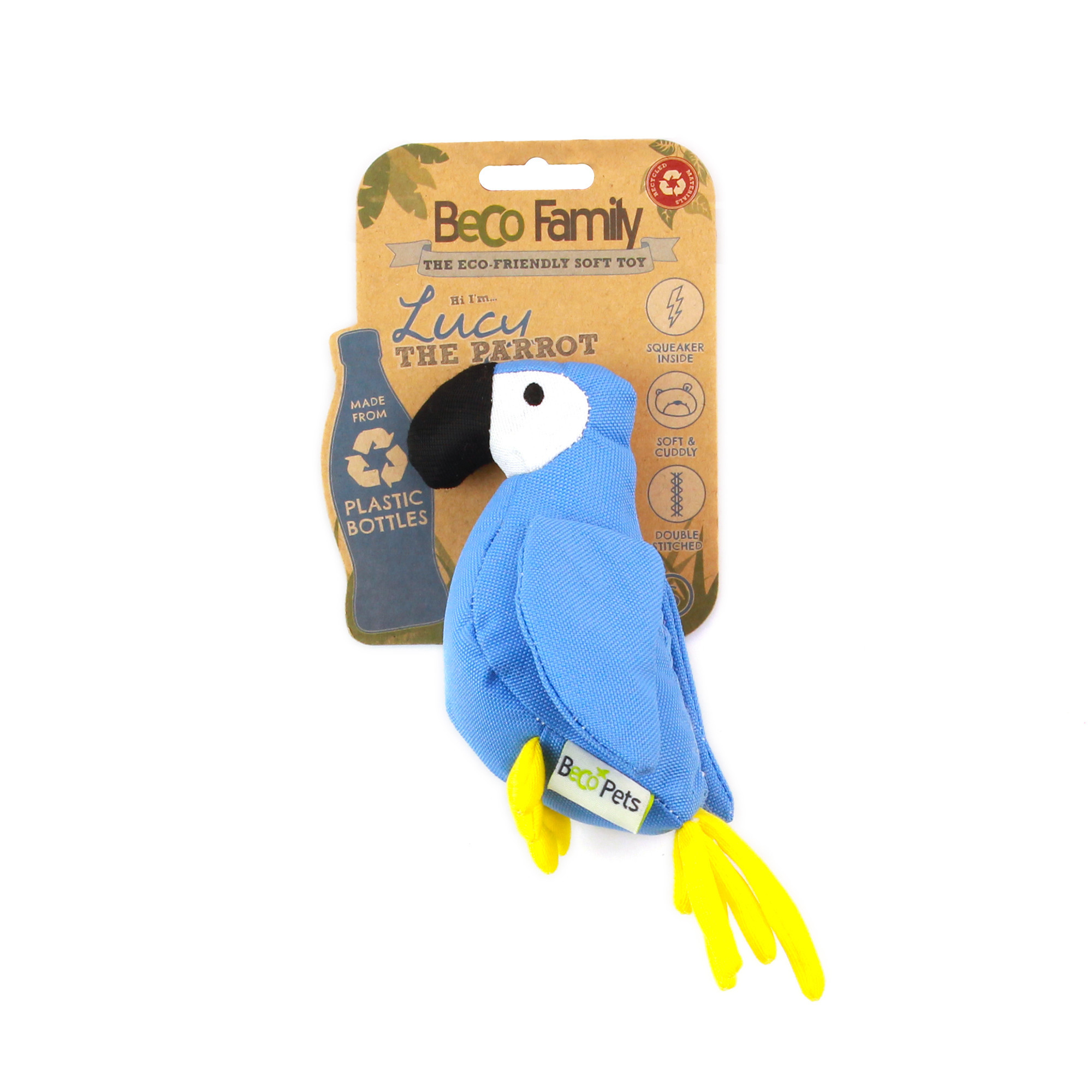 Plush parrot toy