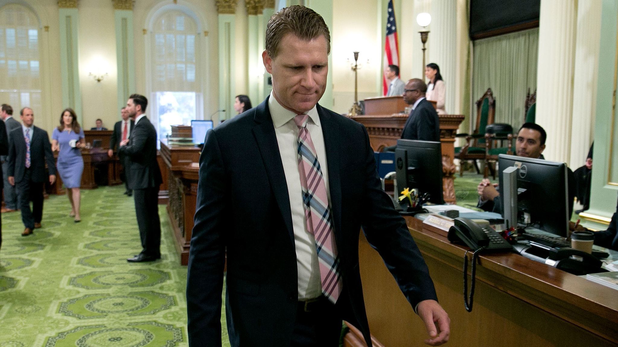 Assembly Republican leader Chad Mayes of Yucca Valley called on Congress to find way to accommodate DACA participants. (Rich Pedroncelli / Associated Press)