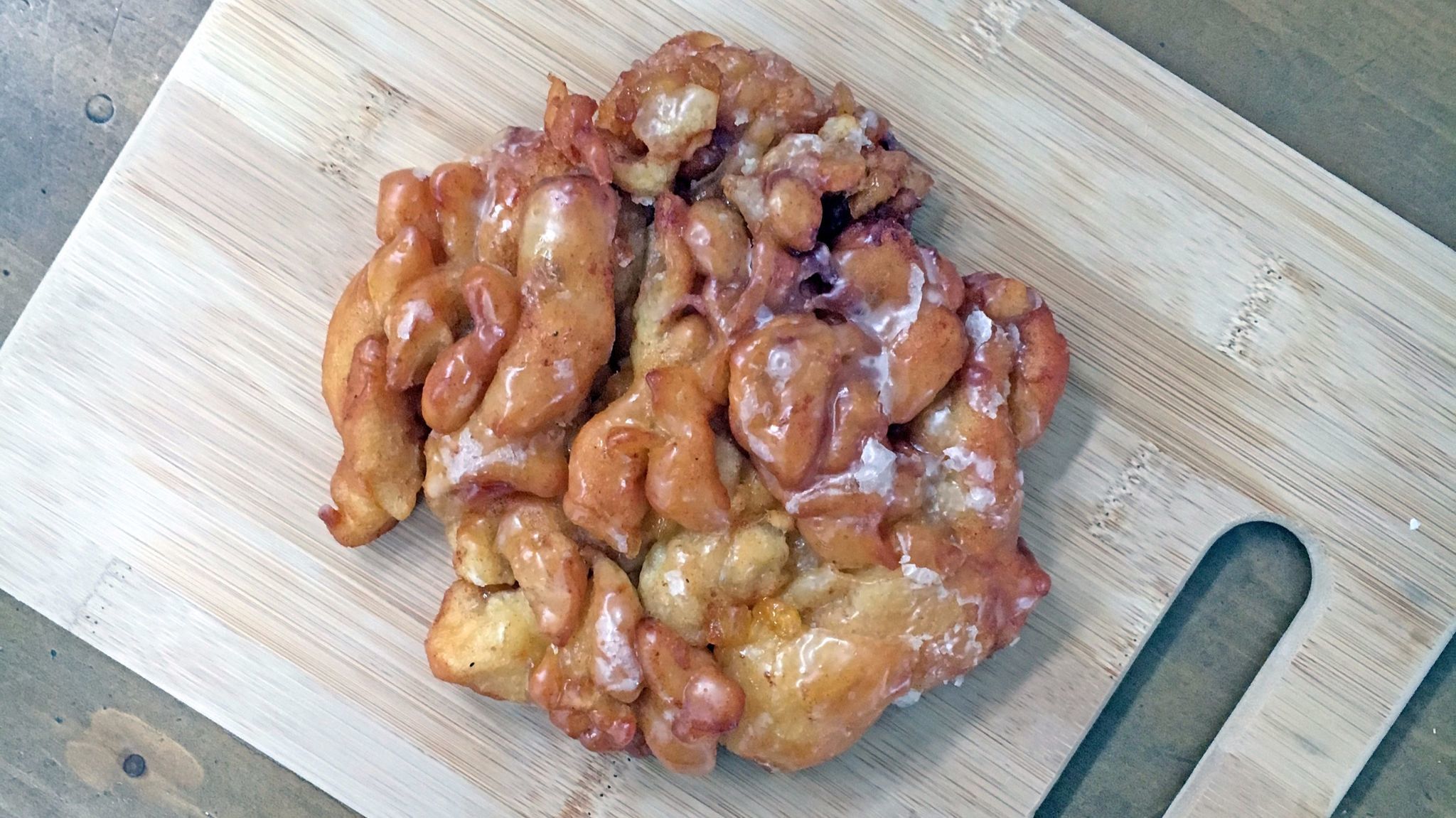 Apple fritter from Monarch Donuts.