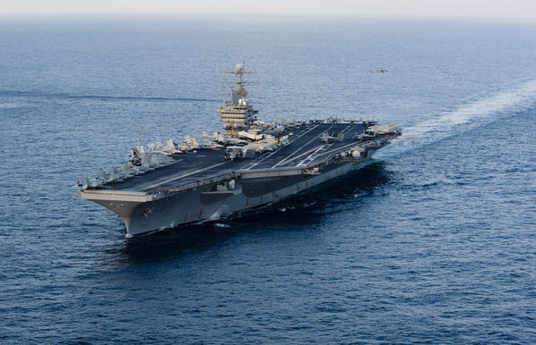 The U.S. aircraft carrier Abraham Lincoln in 2012, (U.S. Navy)