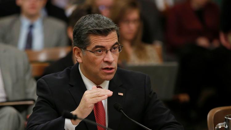 Xavier Becerra appears before an Assembly panel in January prior to becoming California's attorney general.