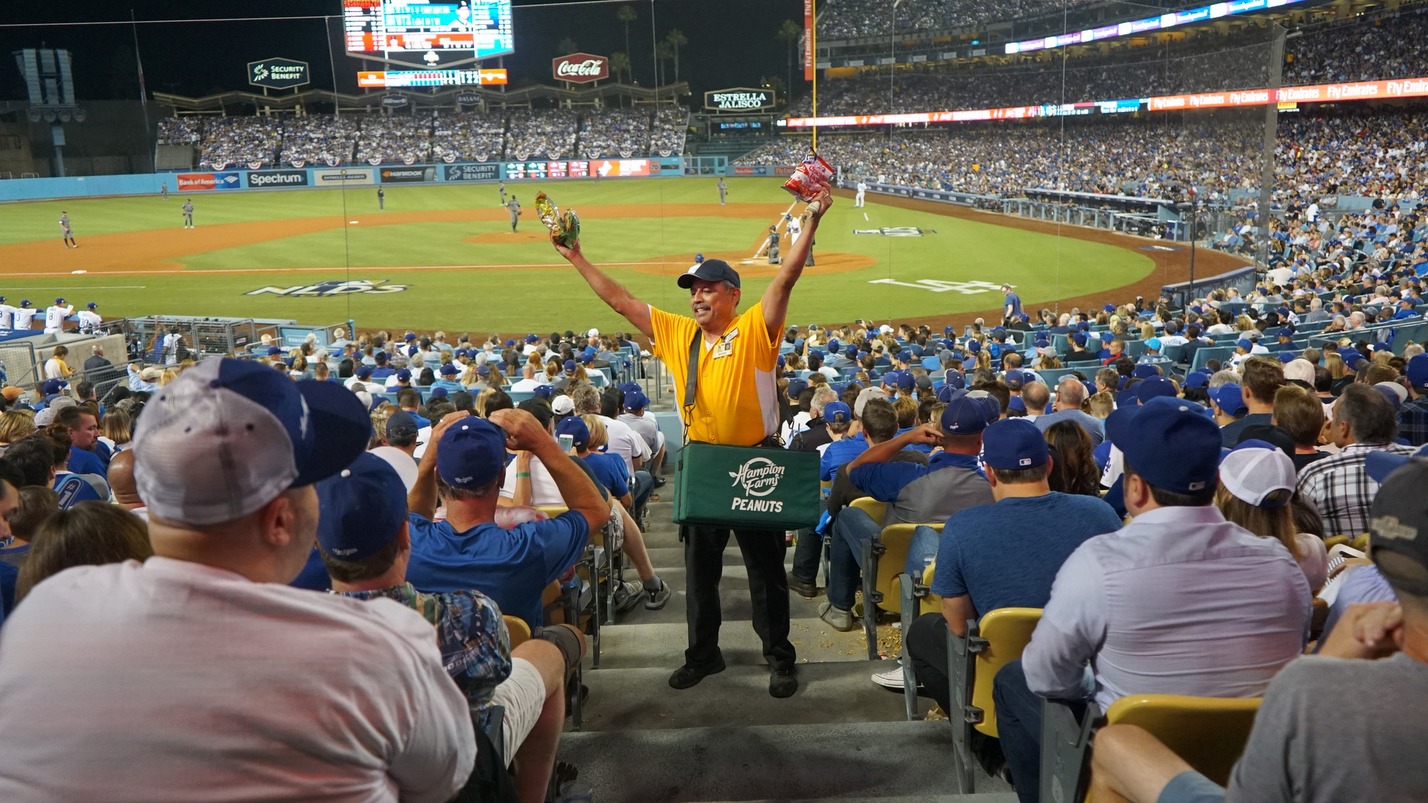 churros at Dodger Stadium and returned four hours later to find her dead. d...