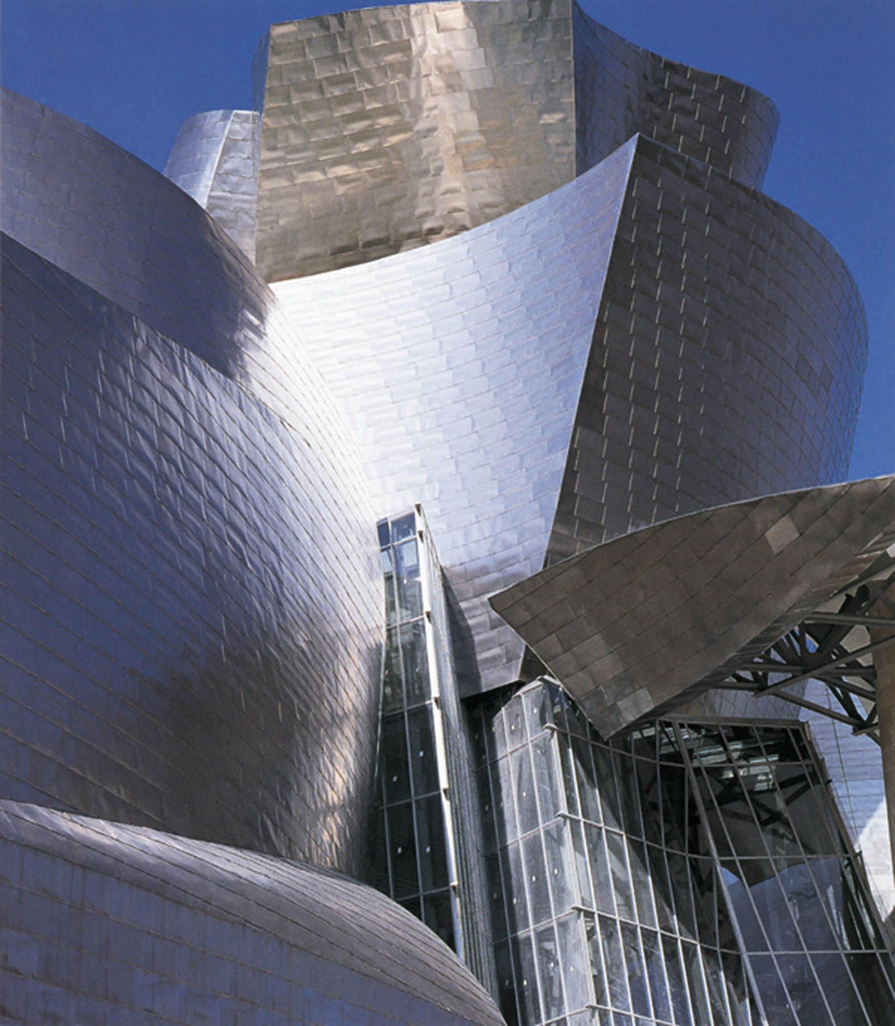 Frank Gehry's design, sheathed in titanium.