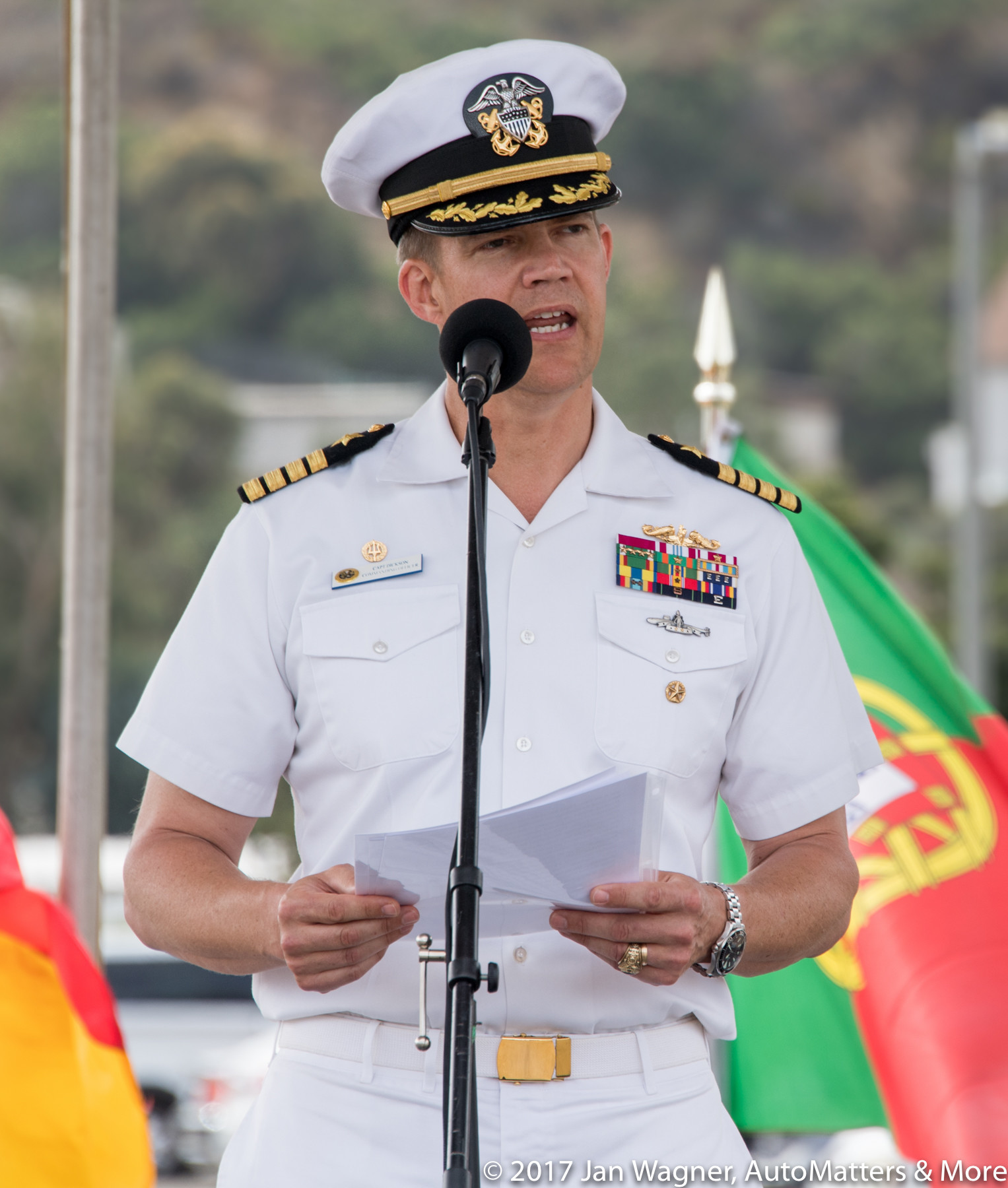 Opening remarks by Captain Dickson, Commanding Officer
