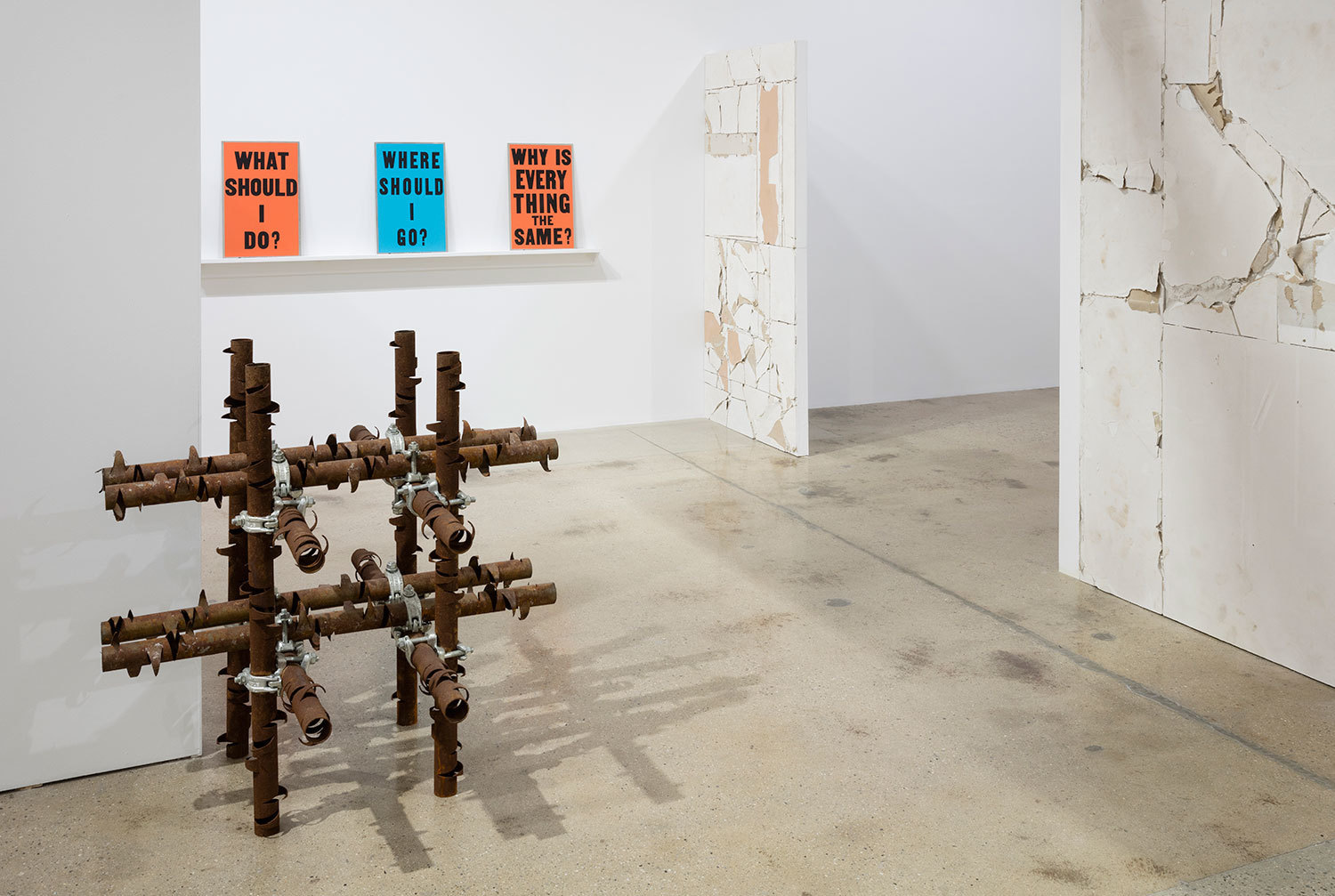 "Pablo Rasgado: This Too Shall Pass," 2017, installation view, at Steve Turner.