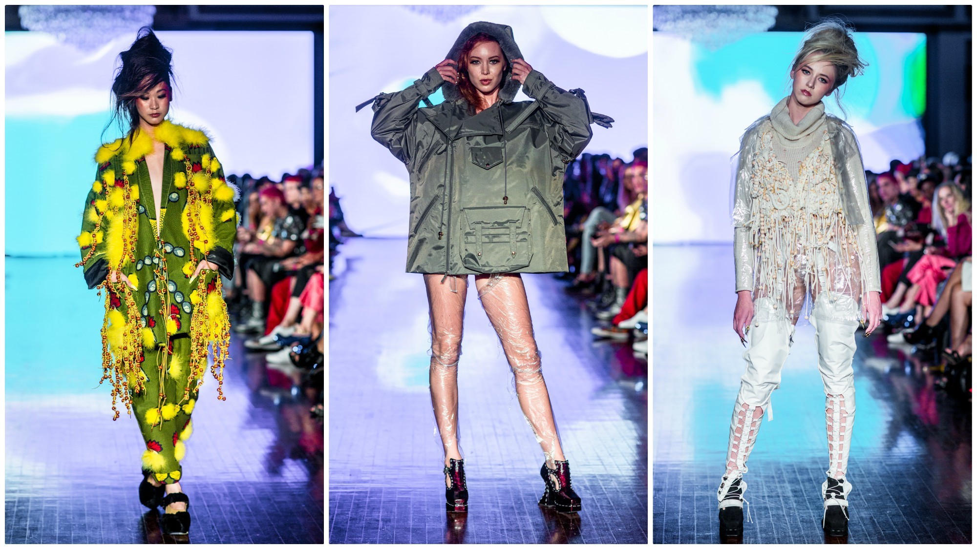 Looks from Mary Me Jimmy Paul runway show during LA Fashion Week.