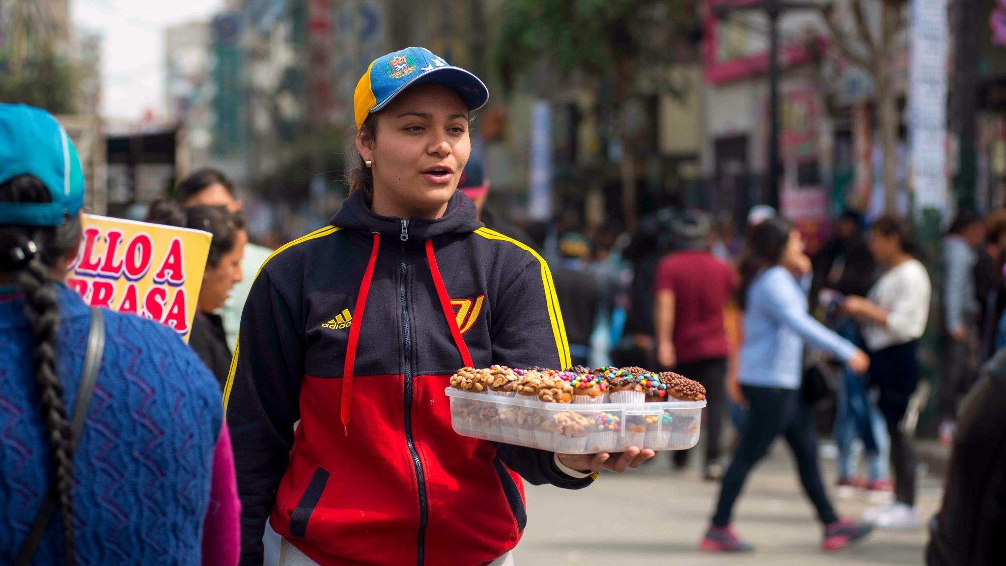 Ana Linares makes more selling baked goods in Lima, Peru, than she did working back in her native Venezuela.
