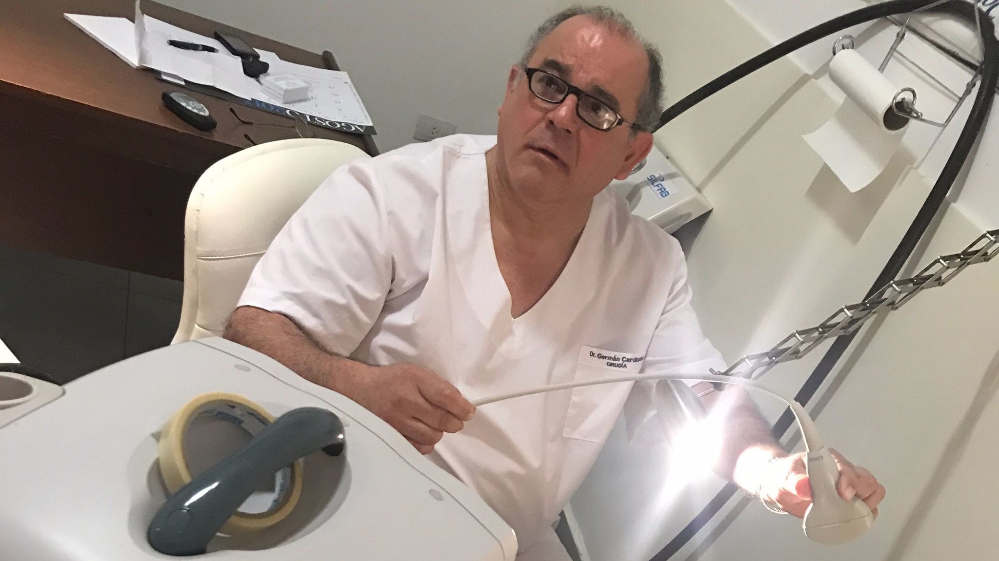 Dr. German Cardoso performs abortions in Tandil to prevent women from ending their pregnancies on their own.