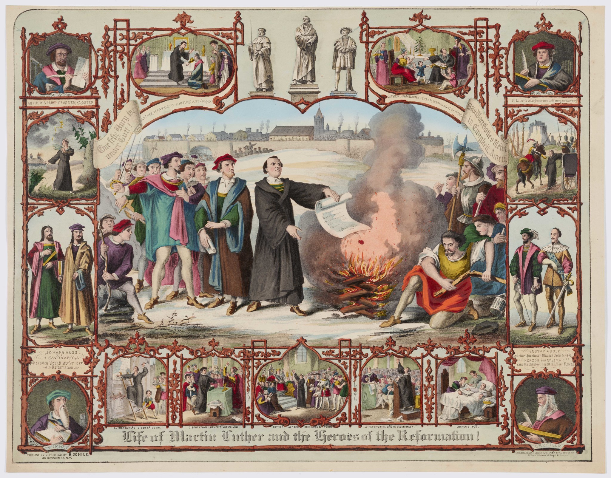 "Life of Martin Luther and the heroes of the Reformation," 1874, by H. Breul after H. Brückner.