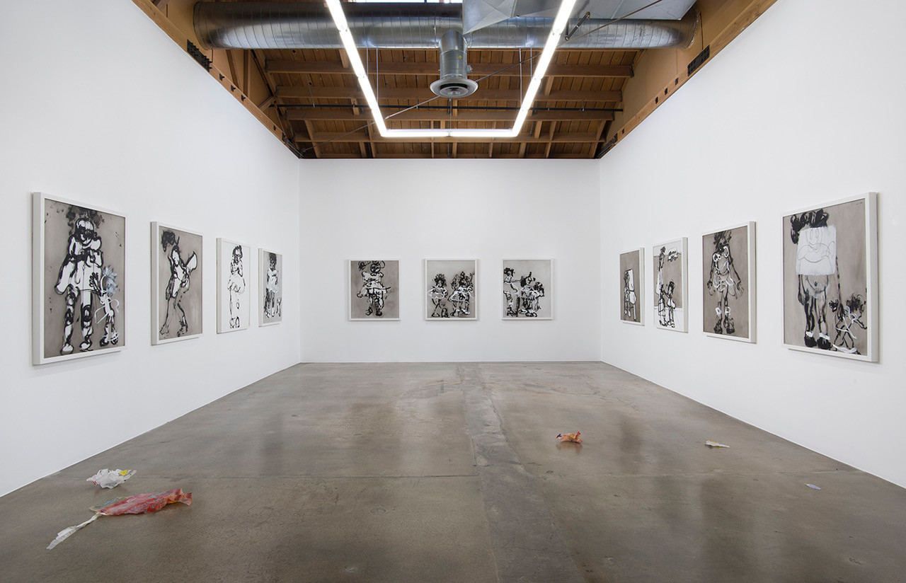 An installation view of Kim Dingle's 