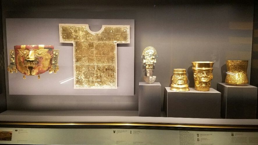 Gold is the through-line of the exhibition.